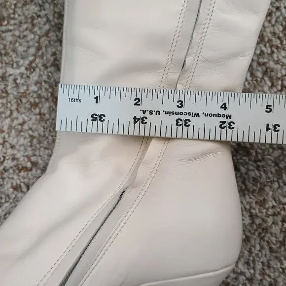 Zigi Ivara White Knee High Women's Boots Narrow Calf Size 36 / US 5.5-6 - Picture 7 of 16